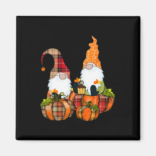 Pumpkin Gnomes Herbst Niedliches Halloween Thanksg Magnet