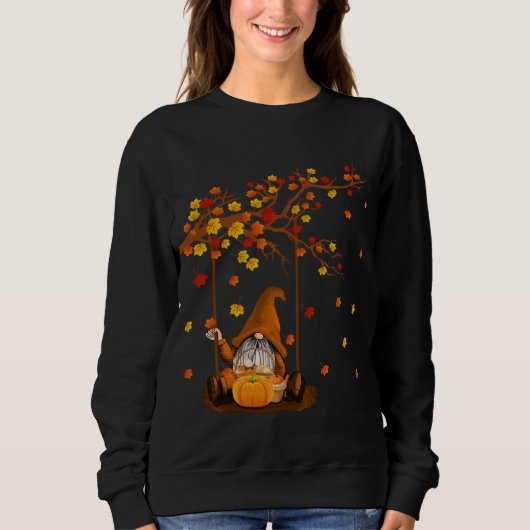 Pumpkin Gnomes Herbst Niedliches Halloween Thanksg Sweatshirt (Vorderseite)