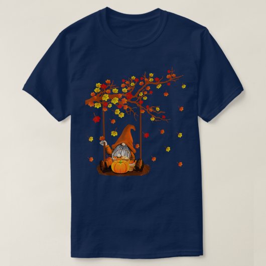 Pumpkin Gnomes Herbst Niedliches Halloween Thanksg T-Shirt (Design vorne)