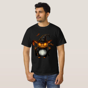 Pumpkin Goblin Wizard Halloween Art T-Shirt