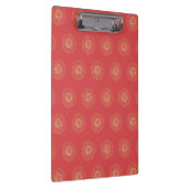 Pumpkin | Golden Zinnia Flower Medallions Klemmbrett (Rechts)