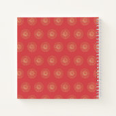 Pumpkin | Golden Zinnia Flower Medallions Notizblock (Rückseite)