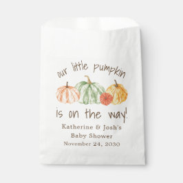 Pumpkin Gourd Autumn Baby Shower Geschenktütchen