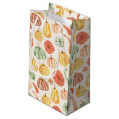 Pumpkin Gourd Autumn Baby Shower Kleine Geschenktüte (Rückseite Schrägansicht)