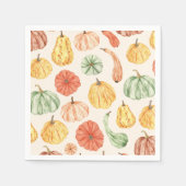 Pumpkin Gourd Autumn Baby Shower Serviette (Vorderseite)