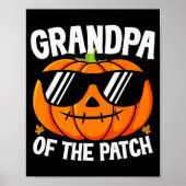 Pumpkin Grandpa Of The Patch Halloween Family Matc Poster (Vorne)