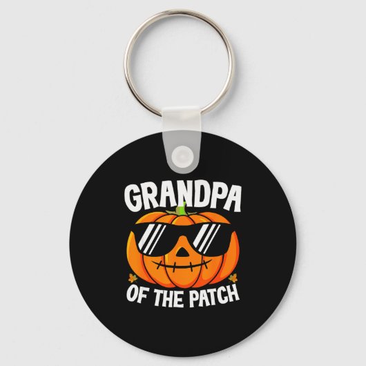 Pumpkin Grandpa Of The Patch Halloween Family Matc Schlüsselanhänger (Vorderseite)