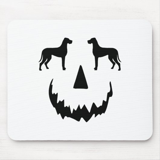 Pumpkin Great Dane Halloween Mousepad (Vorne)