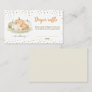 Pumpkin Green Baby Duwer Windelwaschkarte Begleitkarte