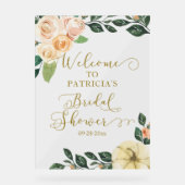 Pumpkin Greenerenery Fall Brautparty Begrüßungszei Acrylschild (Vorderseite)