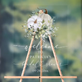 Pumpkin Greenerenery Fall Brautparty Begrüßungszei Acrylschild (Neutral)