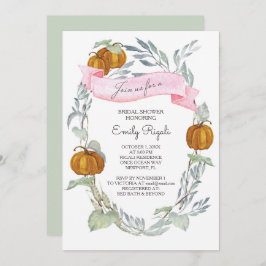Pumpkin Greenery Bridal Dusche Einladung