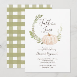 Pumpkin Greenery Fall in Liebe Couple Dusche Einladung