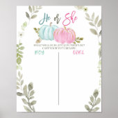 Pumpkin Greenery Voting Board Poster (Vorne)