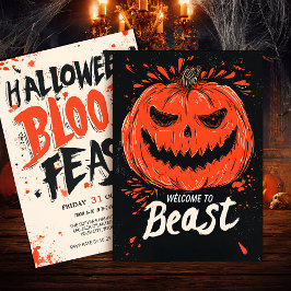 Pumpkin Grin Halloween-Party Einladung