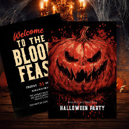 Pumpkin Grin Halloween-Party Einladung