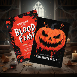 Pumpkin Grin Halloween-Party Einladung