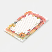 Pumpkin Grin & Leafy Whimsy Post-it Klebezettel (angewinkelt)
