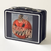 Pumpkin Grin Metall Brotdose (Rückseite)