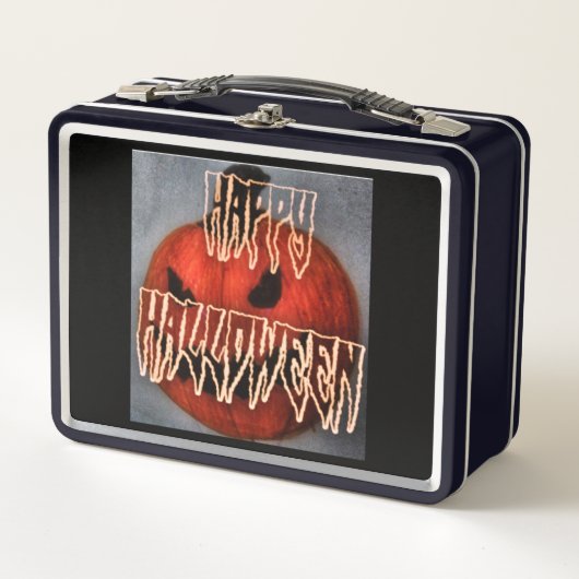 Pumpkin Grin Metall Brotdose (Vorderseite)