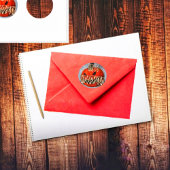 Pumpkin Grin Runder Aufkleber