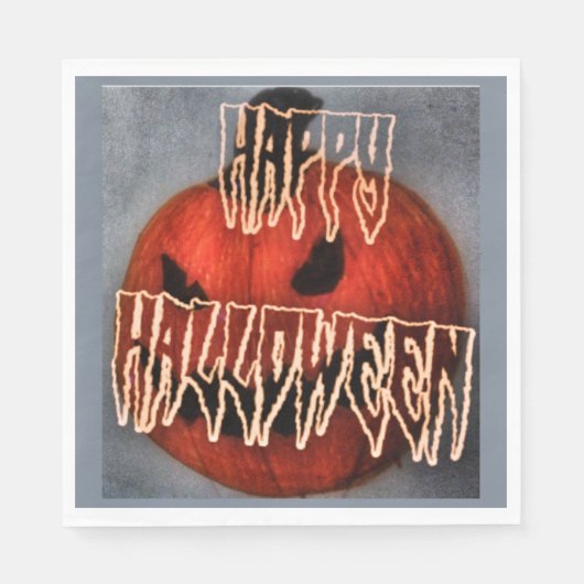 Pumpkin Grin Serviette (Vorderseite)