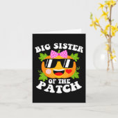 Pumpkin große Schwester des Patch Fun Halloween Fa Karte (Gelbe Blume)