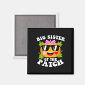 Pumpkin große Schwester des Patch Fun Halloween Fa Magnet (Vorderseite/Rückseite)