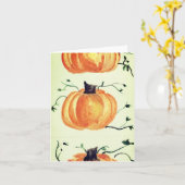 Pumpkin-Grußkarte Karte (Gelbe Blume)