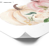 Pumpkin Guess Wie viele Kisses Baby Showspiel Poster (Ecke)