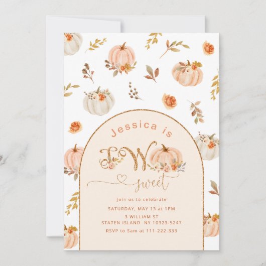 Pumpkin halloween 2. einladung (Vorderseite)