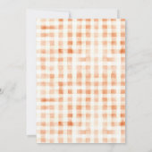 Pumpkin Halloween Baby Shower Einladung (Rückseite)