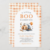 Pumpkin Halloween Baby Shower Einladung (Vorne/Hinten)