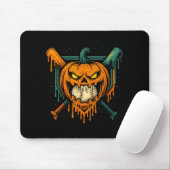 Pumpkin Halloween Baseball Ice Cream Drip Soky Boy Mousepad (Mit Mouse)