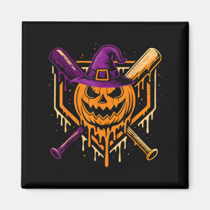 Pumpkin Halloween Baseballeis Tropfen Soky Boy Magnet