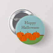 Pumpkin-Halloween-Button Button (Vorne & Hinten)