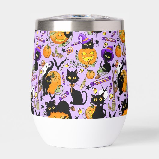 Pumpkin Halloween Candy Black Cats (Vorderseite)