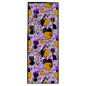Pumpkin Halloween Candy Black Cats Geschenktüte Für Weinflaschen (Vorderseite)