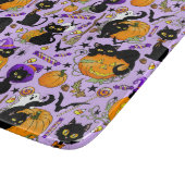Pumpkin Halloween Candy Black Cats Schneidebrett (Ecke)
