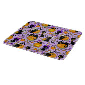 Pumpkin Halloween Candy Black Cats Schneidebrett (Ecke)