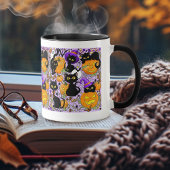 Pumpkin Halloween Candy Black Cats Tasse