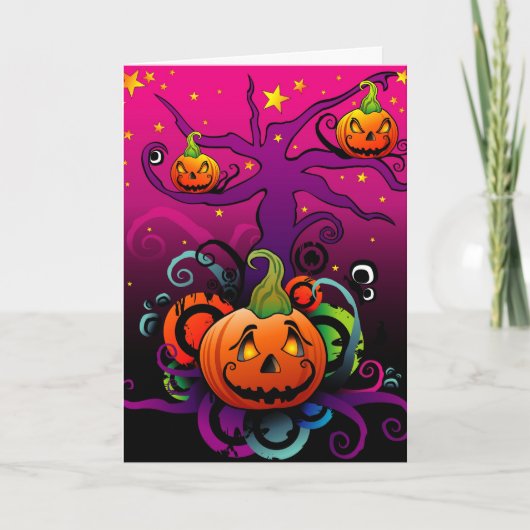 Pumpkin Halloween Card Karte (Vorderseite)