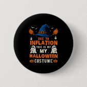 Pumpkin Halloween Costume Men Women Funny Hallowee Button (Vorderseite)