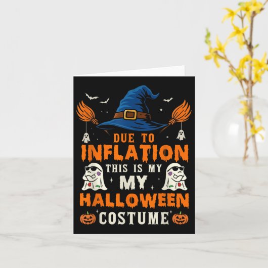 Pumpkin Halloween Costume Men Women Funny Hallowee Karte (Gelbe Blume)