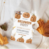Pumpkin Halloween Costume Party Einladung