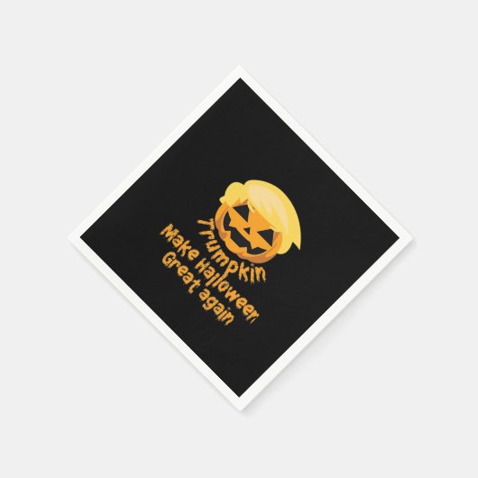Pumpkin Halloween Design Serviette (Ecke)