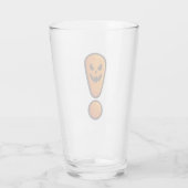 Pumpkin Halloween Exclamation Mark Glass Glas (Rückseite)