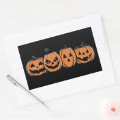 Pumpkin Halloween Fall Erntedank Geschenk Rechteckiger Aufkleber (Umschlag)
