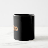 Pumpkin Halloween Fall Erntedank Geschenk Zweifarbige Tasse (Mittel)