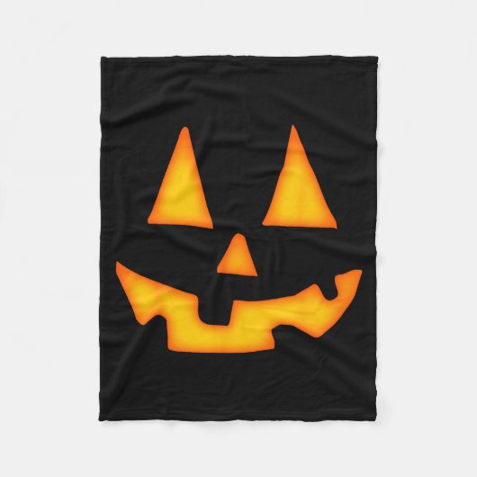 Pumpkin Halloween For Men Women Jack O Lantern Fac Fleecedecke (Vorderseite)